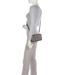 Bellagio Umhängetasche recyceltes Polycarbonat schwarz/braun