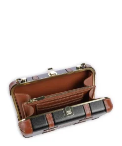 Bellagio Umhängetasche recyceltes Polycarbonat schwarz/braun