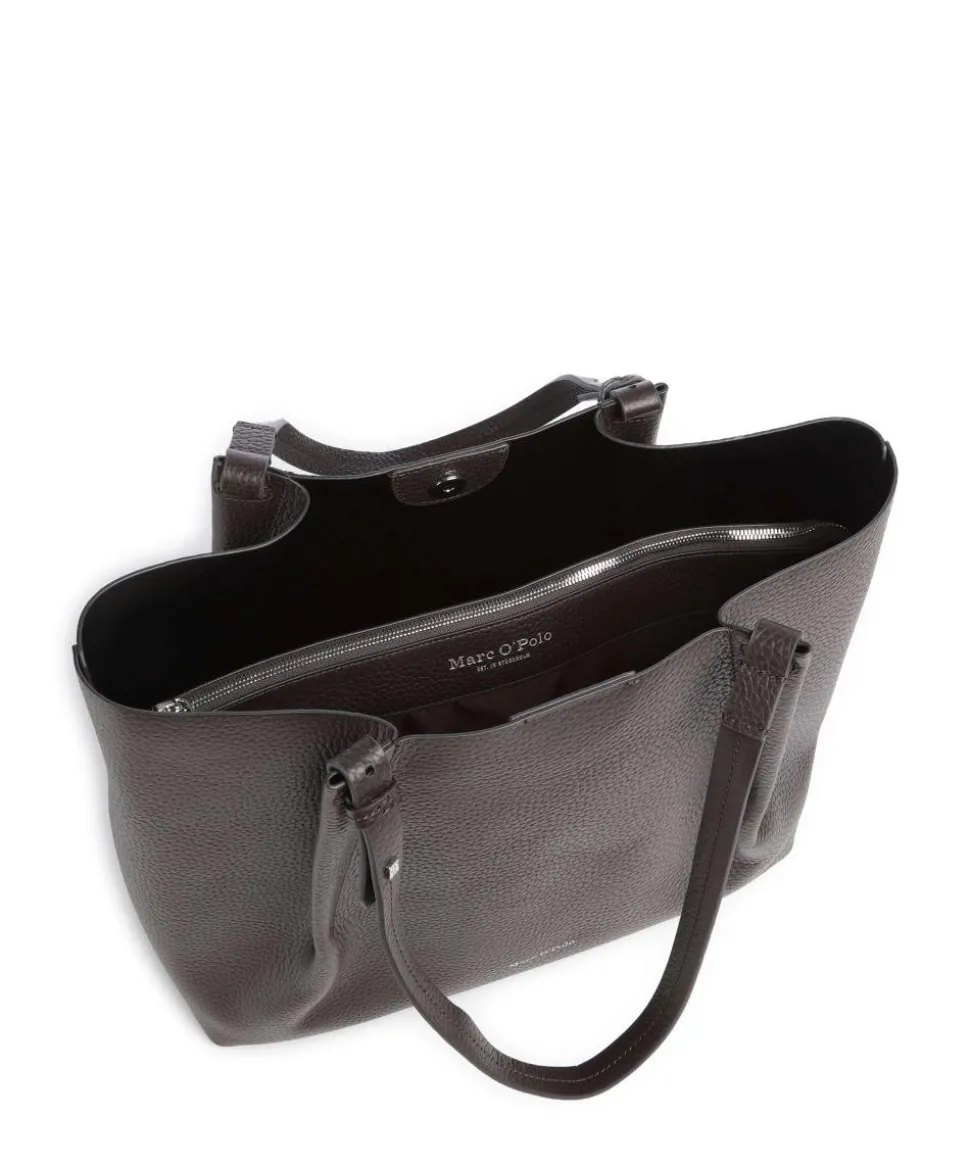 Bellar M Shopper genarbtes Rindsleder dunkelbraun