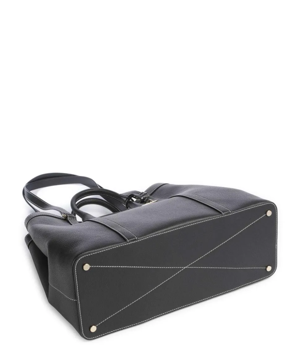 Belleville Shopper genarbtes Rindsleder schwarz