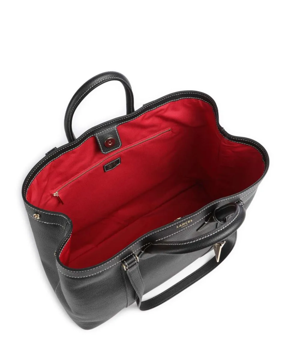 Belleville Shopper genarbtes Rindsleder schwarz