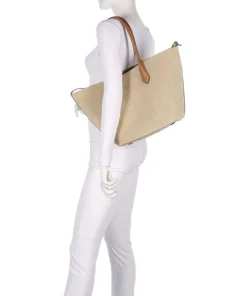 Bellport Medium Shopper aufgerautes Rindsleder natur