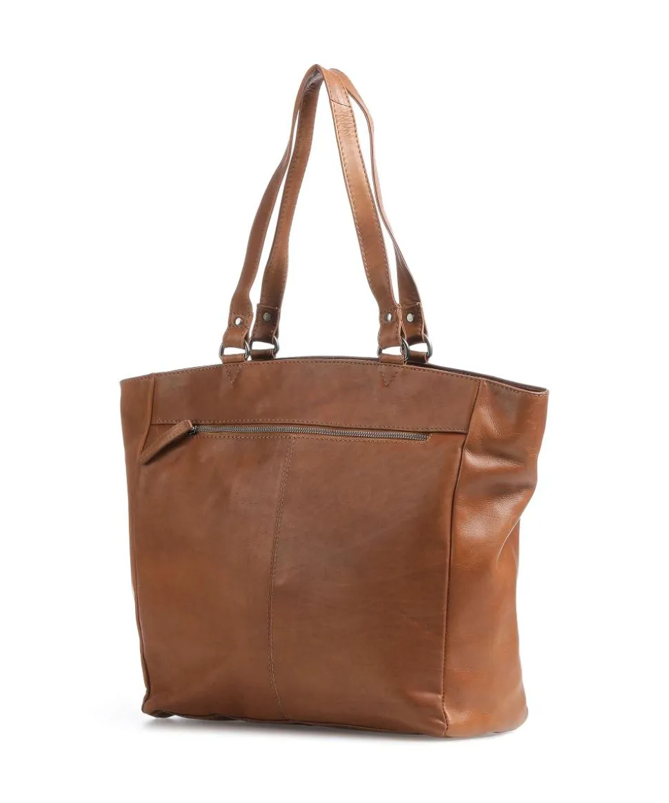 Berlin Shopper 13″ genarbtes Rindsleder cognac