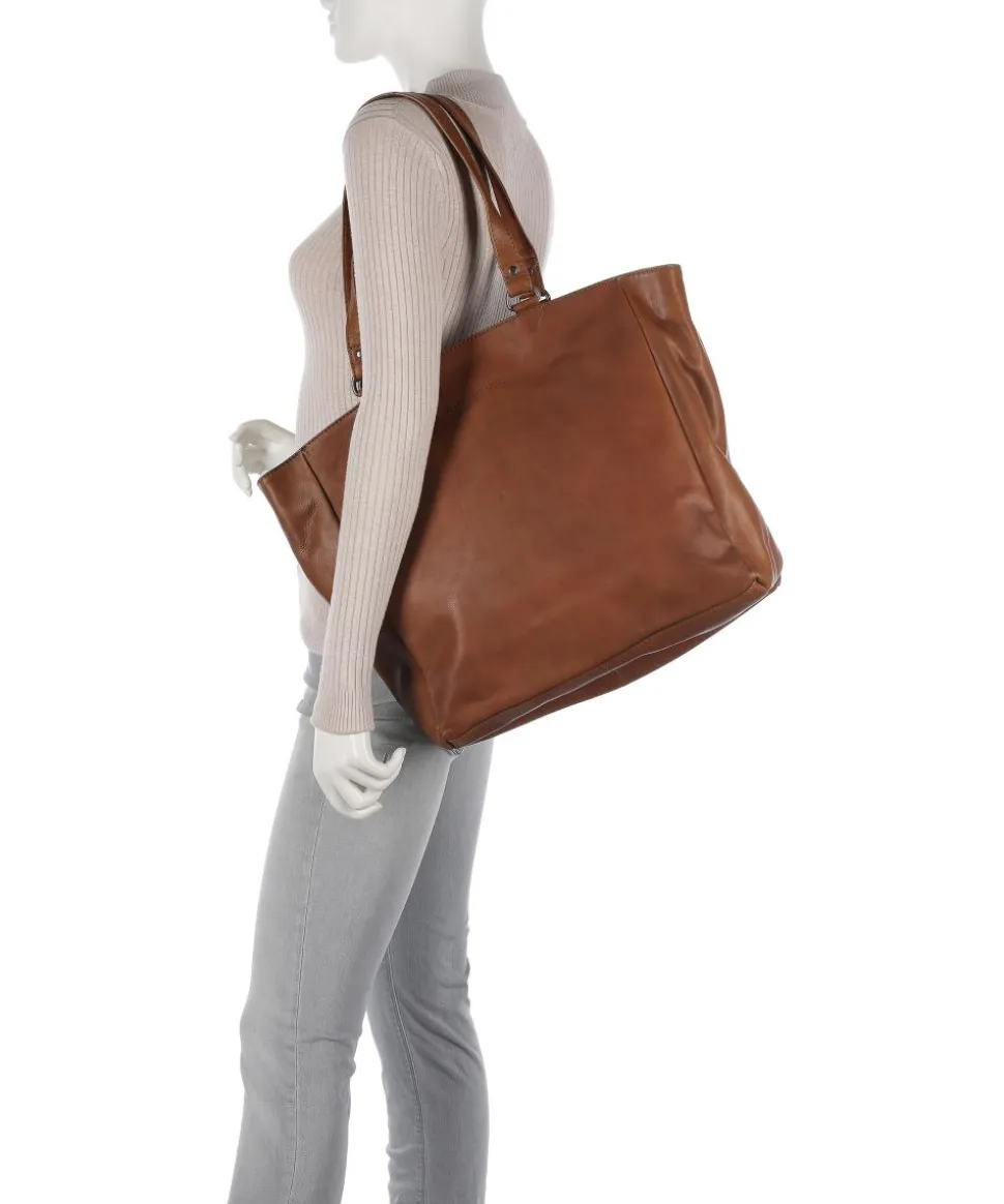 Berlin Shopper 13″ genarbtes Rindsleder cognac
