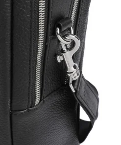 Beroun Aktentasche genarbtes Leder schwarz