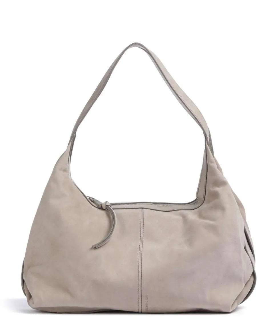 Best to come Beuteltasche aufgerautes Leder taupe