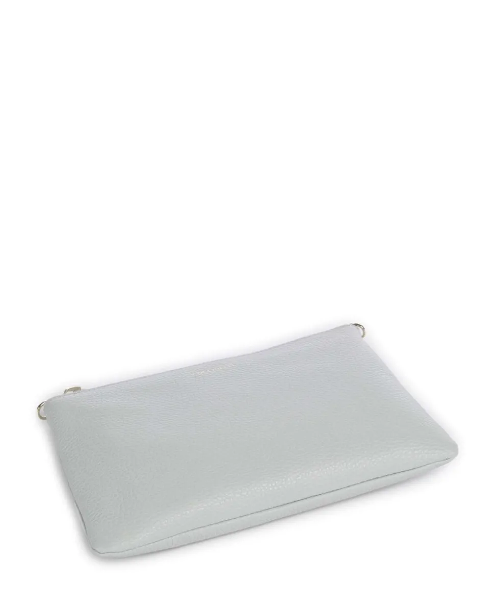 Best Umhängetasche genarbtes Leder hellblau