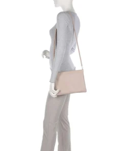 Best Umhängetasche genarbtes Leder nude