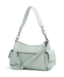 Bestie Schultertasche recyceltes Leder mintgrün