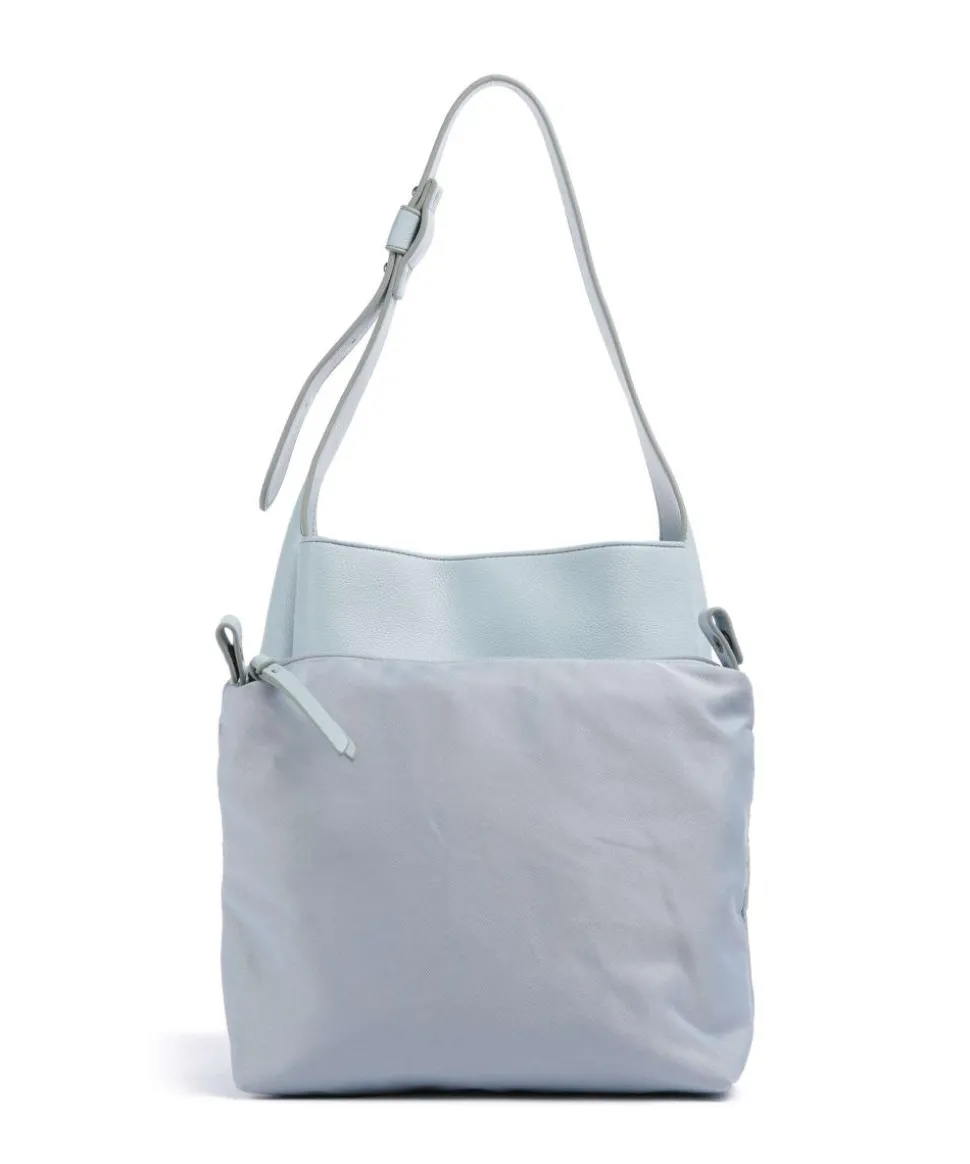 Bestie Shopper genarbtes Leder hellblau