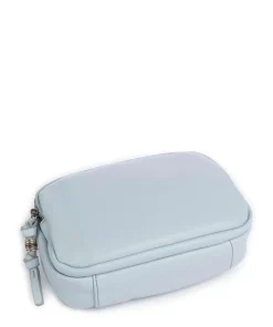 Bestie Umhängetasche recyceltes Leder, Polyurethane hellblau