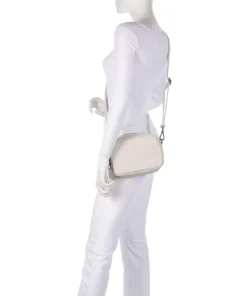 Bestie Umhängetasche recyceltes Leder, Polyurethane elfenbein