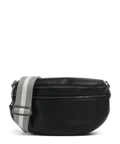 Bestie Umhängetasche recyceltes Leder schwarz