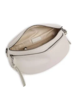 Bestie Umhängetasche recyceltes Leder elfenbein