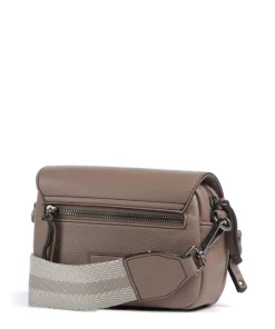 Bestie Umhängetasche recyceltes Leder taupe