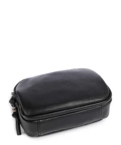 Bestie Umhängetasche recyceltes Leder, Polyurethane schwarz