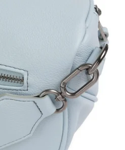 Bestie Umhängetasche recyceltes Leder hellblau