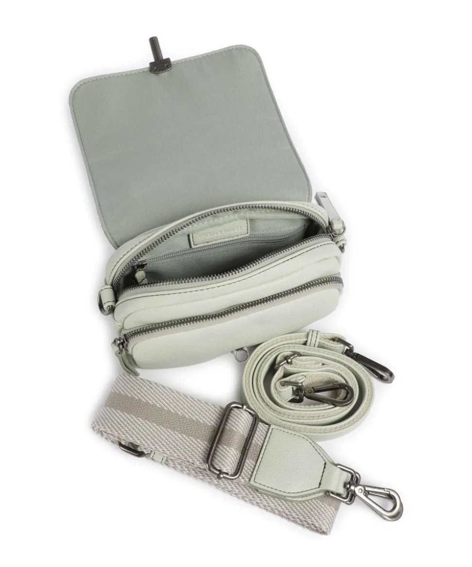 Bestie Umhängetasche recyceltes Leder mintgrün