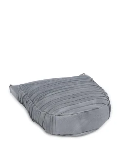 Bestseller Beuteltasche genarbtes Leder hellblau