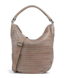 Bestseller Collection Gürteltier S Beuteltasche genarbtes Leder taupe
