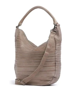 Bestseller Collection Gürteltier S Beuteltasche genarbtes Leder taupe