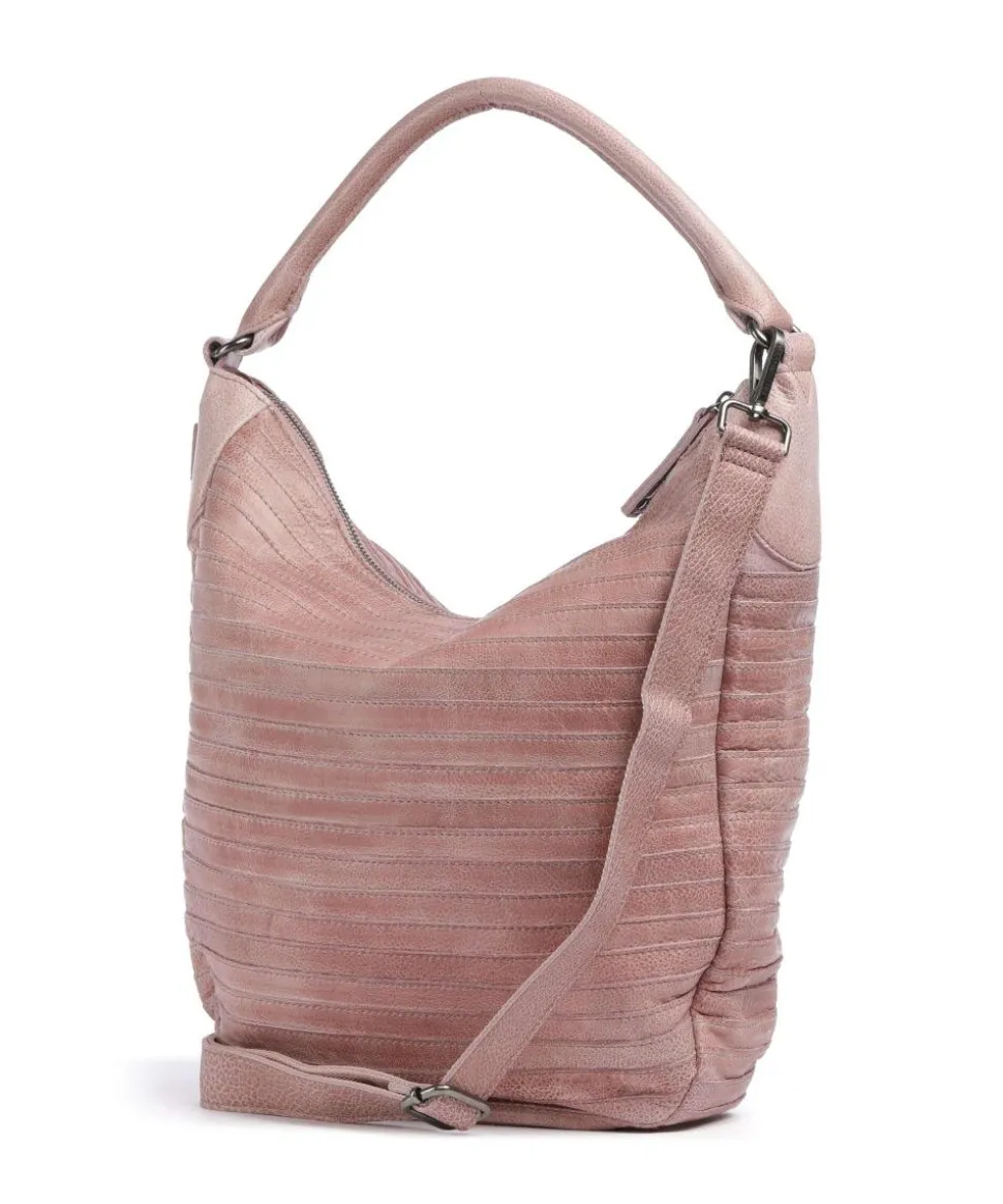 Bestseller Collection Gürteltier S Beuteltasche genarbtes Leder rosa