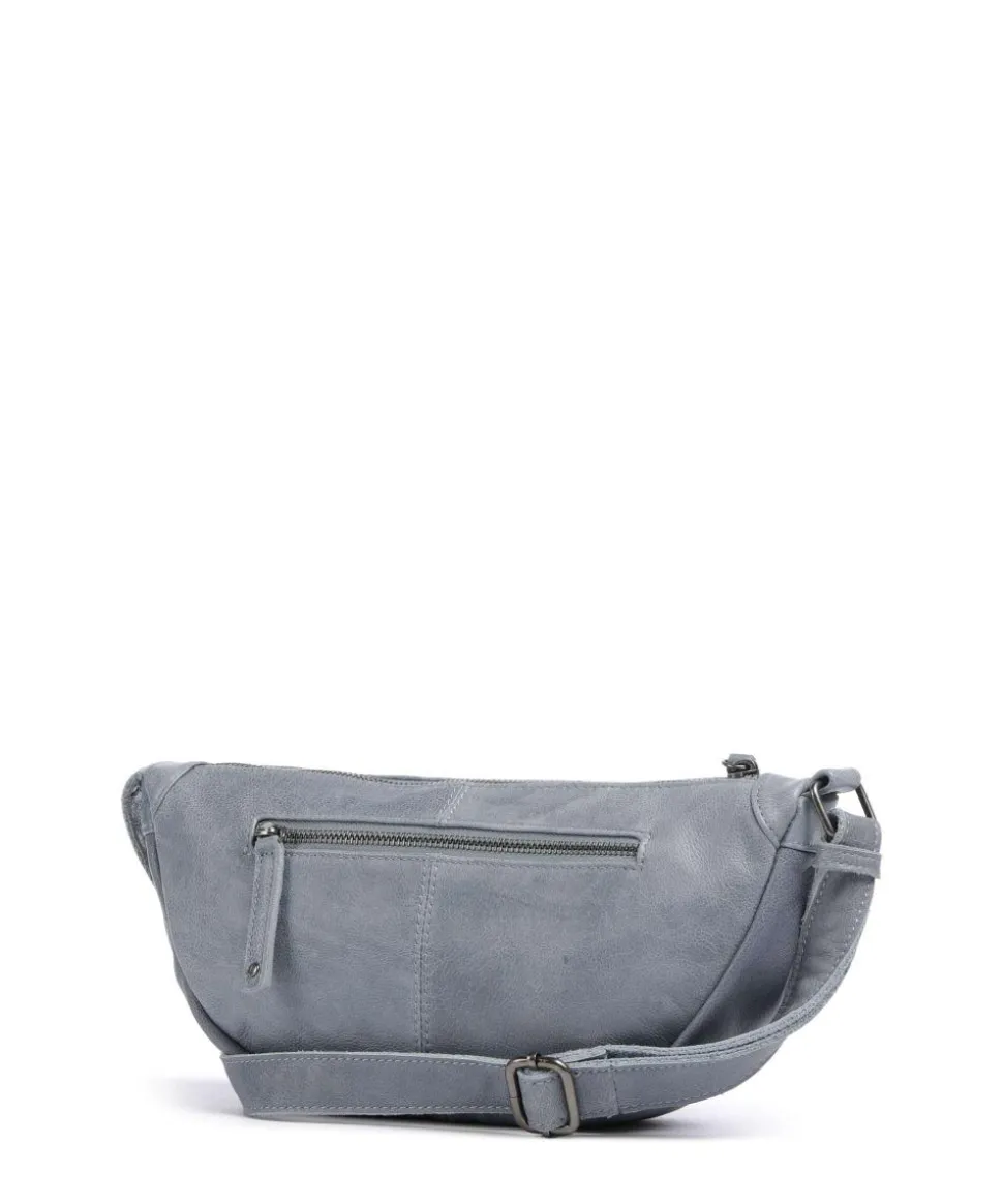 Bestseller Umhängetasche genarbtes Leder hellblau