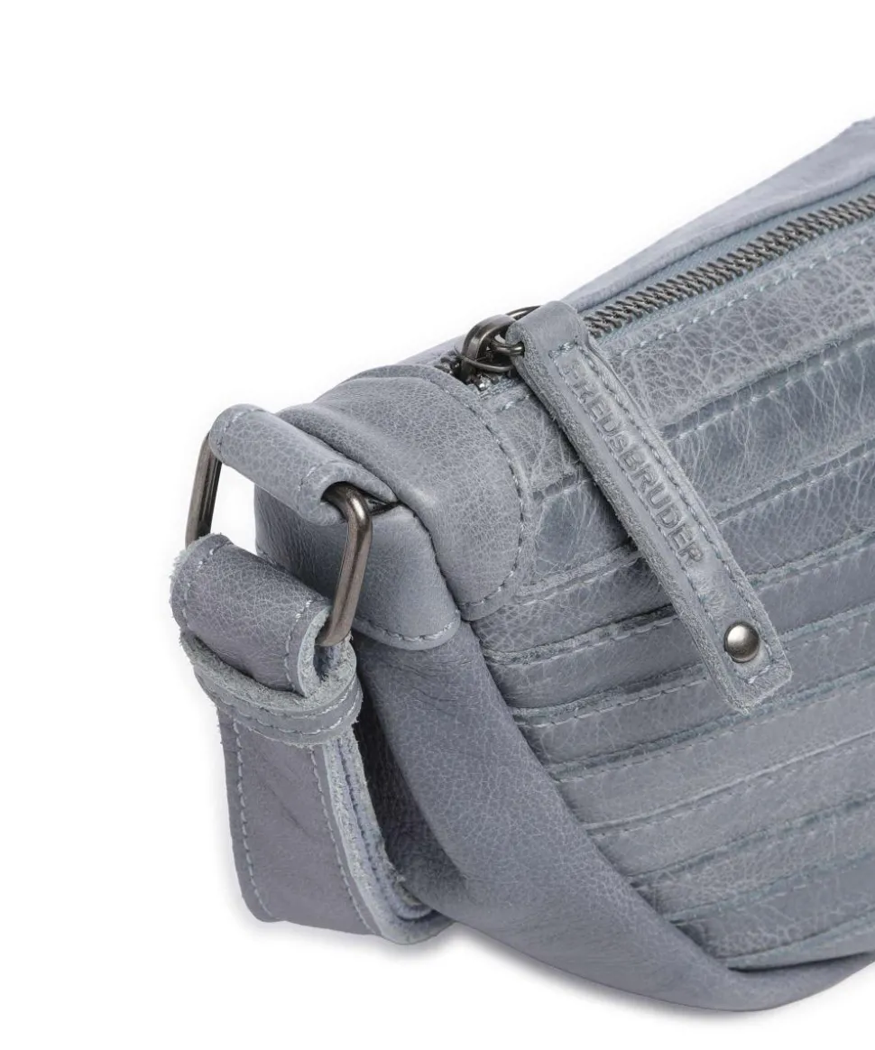 Bestseller Umhängetasche genarbtes Leder hellblau