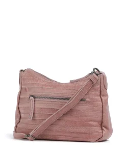 Bestseller Umhängetasche genarbtes Leder rosa