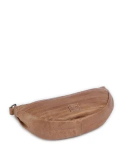 Bestseller Umhängetasche genarbtes Leder karamellbraun