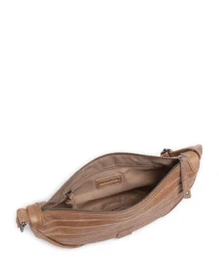 Bestseller Umhängetasche genarbtes Leder karamellbraun