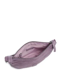 Bestseller Umhängetasche genarbtes Leder lavendel