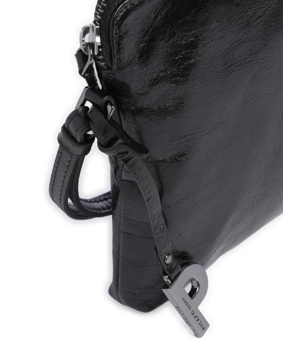 Better Me Umhängetasche genarbtes Rindsleder schwarz