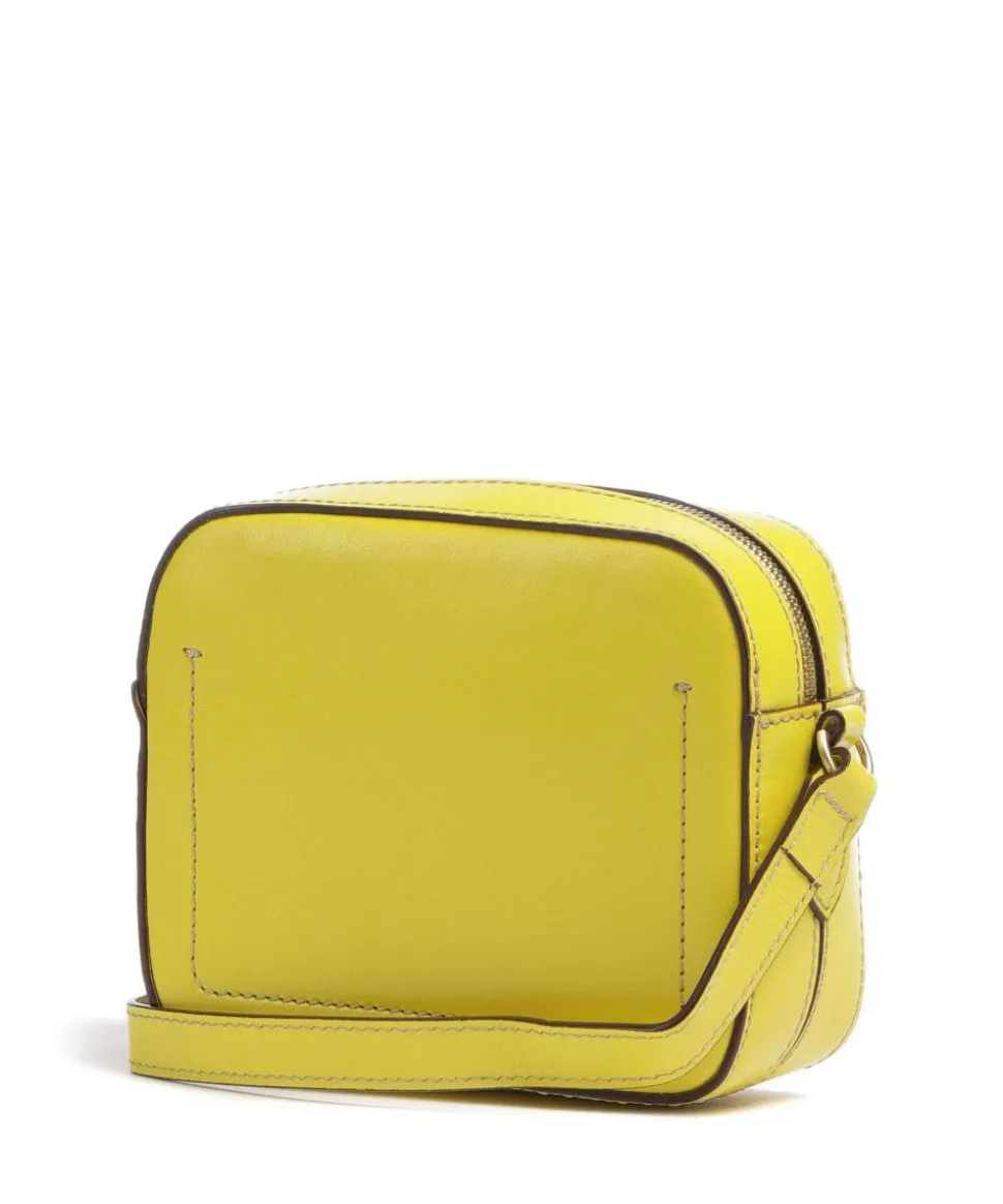 Bettina Umhängetasche fein genarbtes Rindsleder gelb