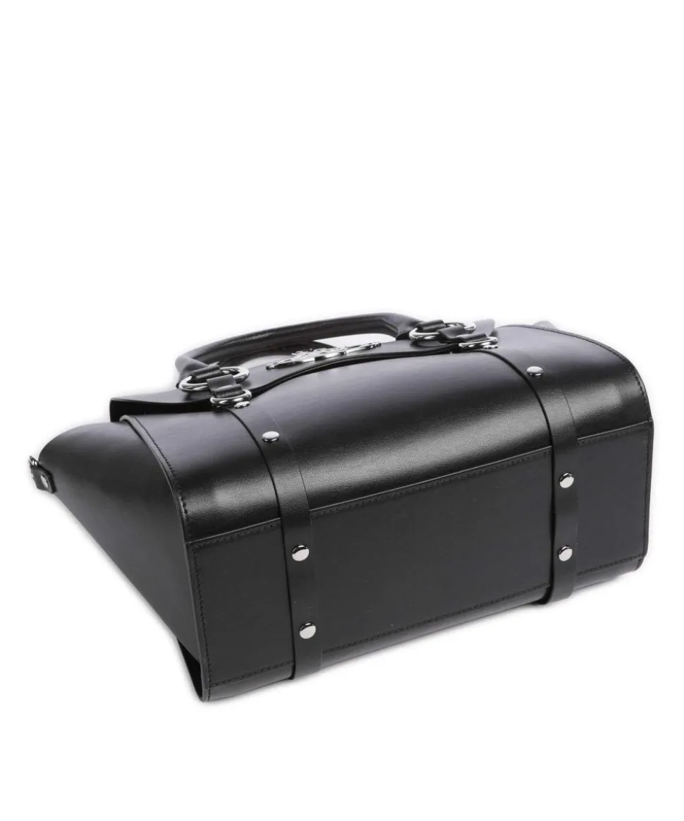 Betty Smooth Medium Handtasche fein genarbtes Rindsleder schwarz