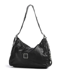 Beuteltasche fein genarbtes Rindsleder schwarz