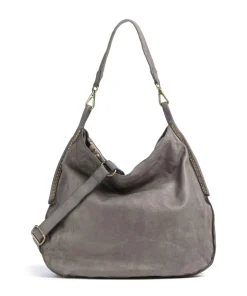 Beuteltasche fein genarbtes Rindsleder grau