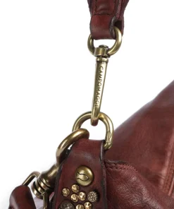 Beuteltasche fein genarbtes Rindsleder dunkelrot