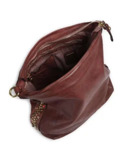 Beuteltasche fein genarbtes Rindsleder dunkelrot