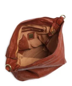 Beuteltasche fein genarbtes Rindsleder cognac