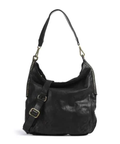 Beuteltasche fein genarbtes Rindsleder schwarz