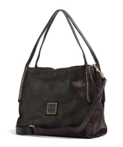 Beuteltasche fein genarbtes Rindsleder dunkelbraun