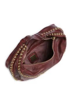 Beuteltasche fein genarbtes Rindsleder bordeaux