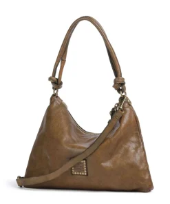 Beuteltasche fein genarbtes Rindsleder braun