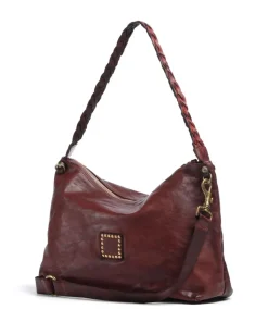 Beuteltasche fein genarbtes Rindsleder dunkelrot