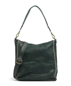 Beuteltasche fein genarbtes Rindsleder dunkelgrün