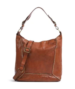 Beuteltasche genarbtes Rindsleder braun