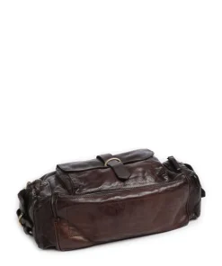 Beuteltasche genarbtes Rindsleder dunkelbraun