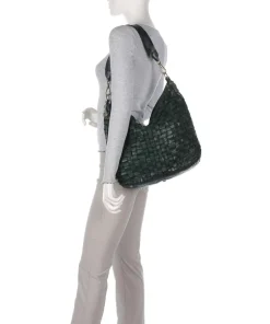 Beuteltasche Rindsleder dunkelgrün