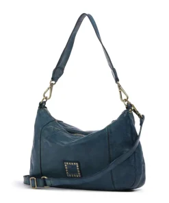 Beuteltasche Rindsleder dunkelblau